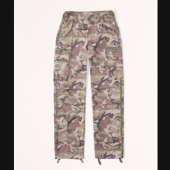 Abercrombie 2000s utility pants brand new olive camo - Picture 1 of 2